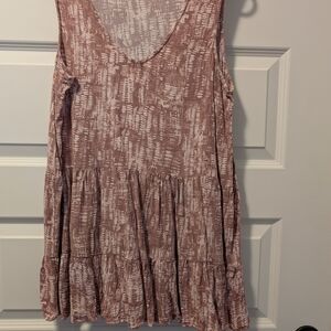 Elegant Mauve Sleeveless Dress